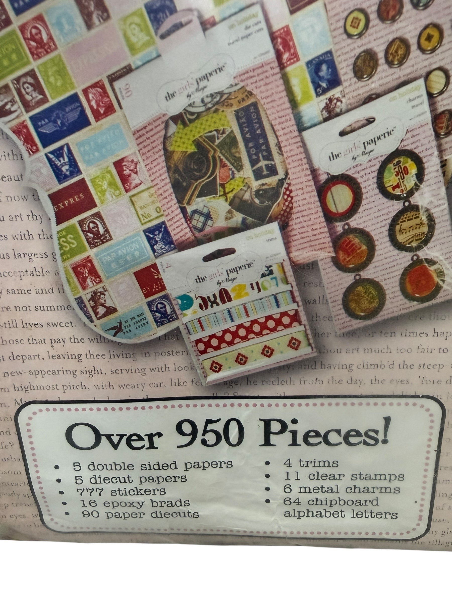 2011 The Girls’ Paperie “On Holiday” Scrapbook Kit 950 Pieces