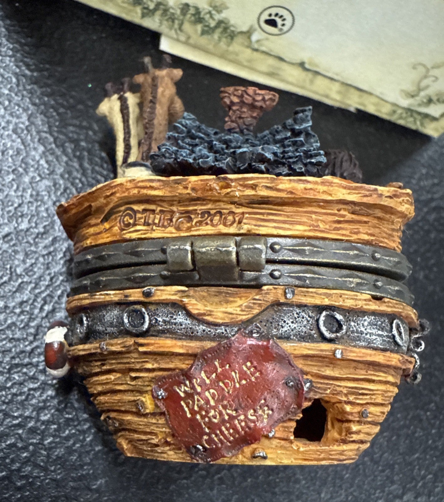 NEW Boyds Bears Uncle Bean's Treasure Boxes “Surf’s Up” Noah’s Ark Drip McNibble