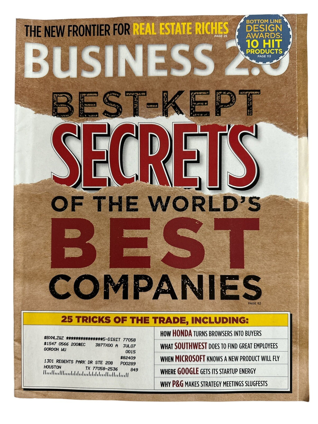 Business 2.0 Magazine Lot of 7 Magazines 2005-2007