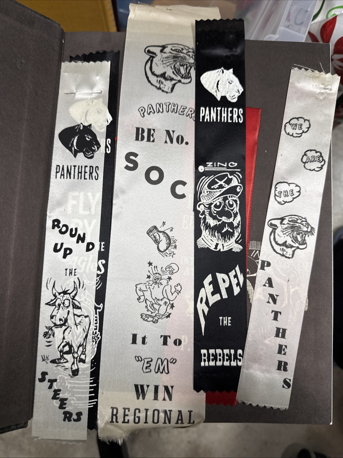 1968 Panther Yearbook Permian High School Odessa Texas w/ Vintage Ribbons
