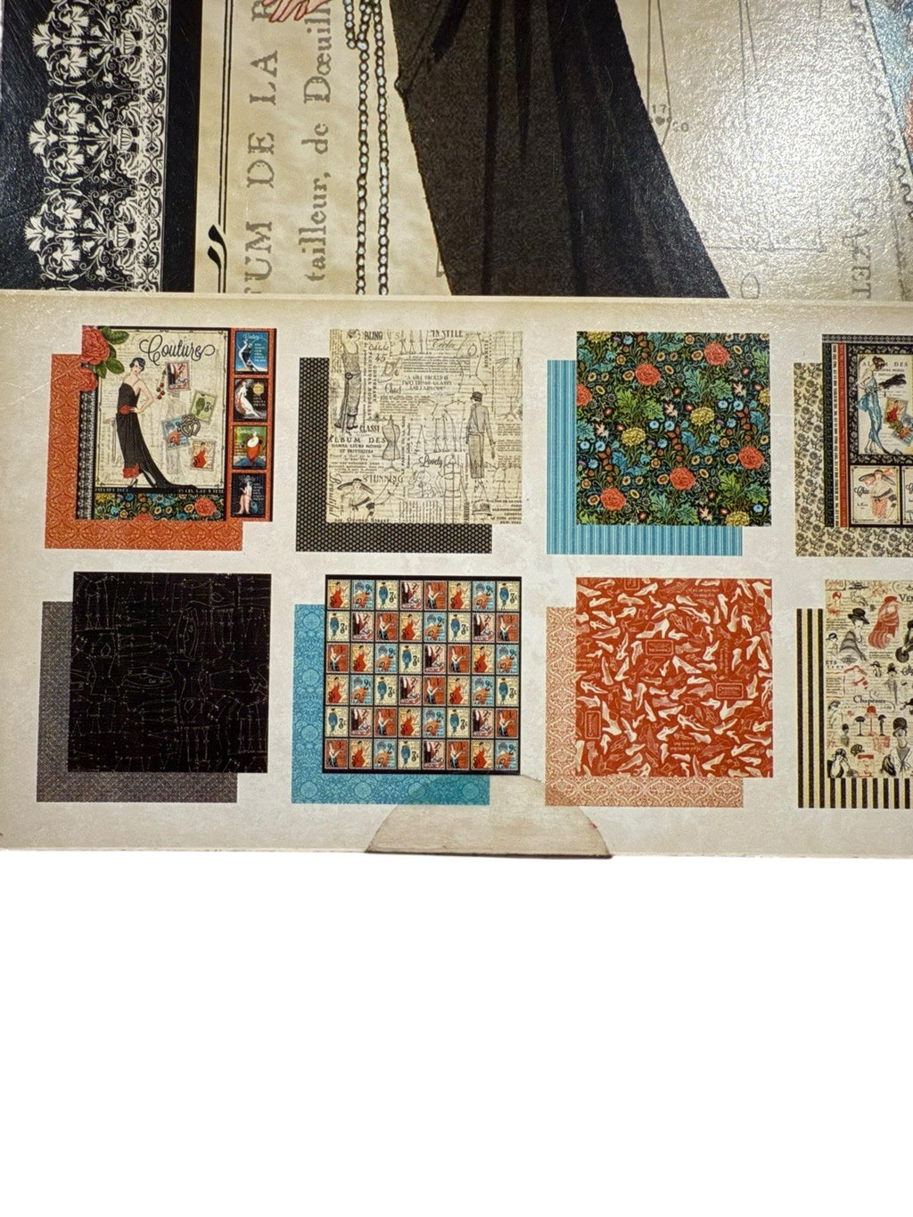 RARE Retired 2013 GRAPHIC 45 *Couture* 12X12 8x8 & 6x6 Scrapbook Cardstock Set