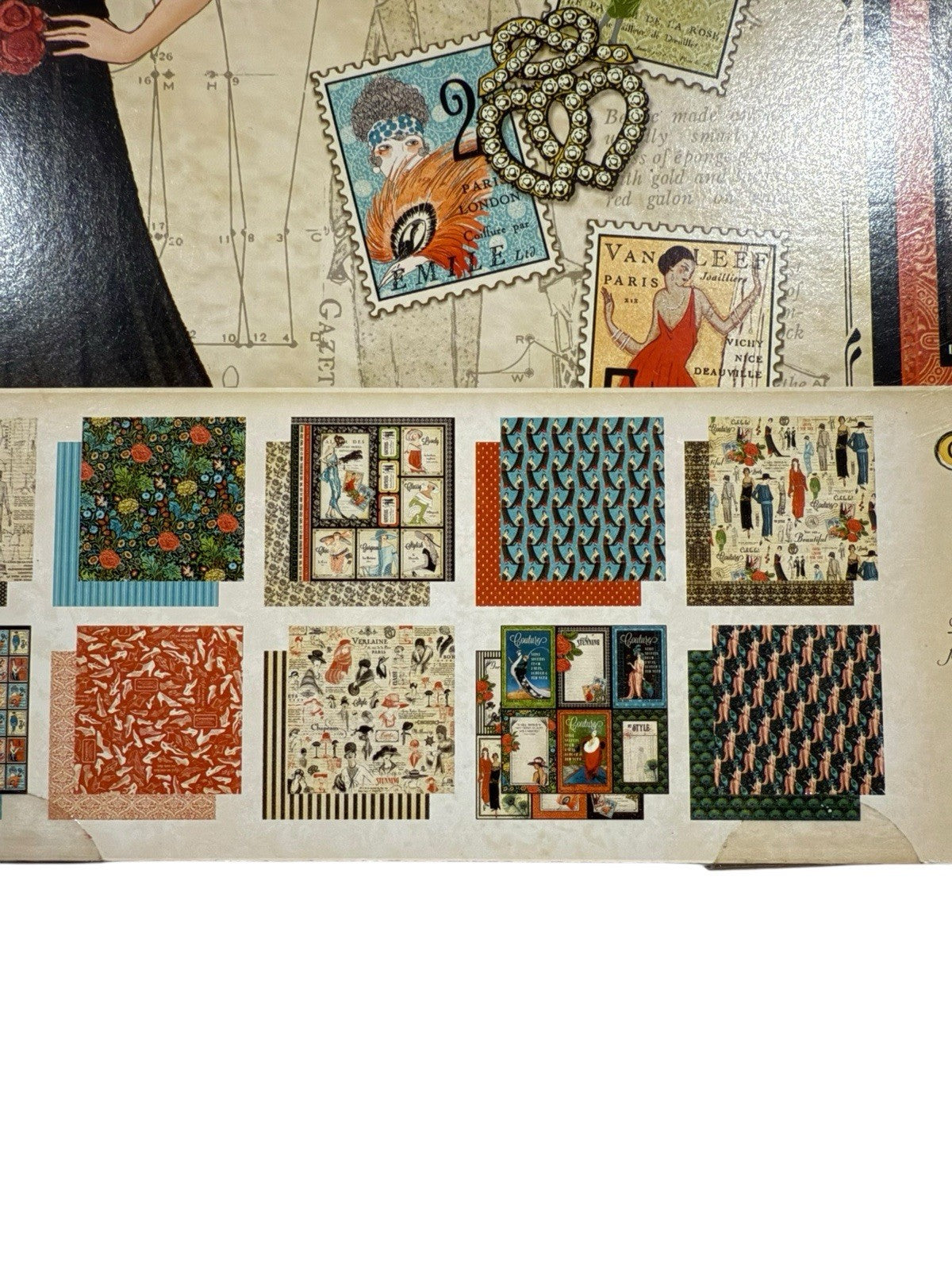 RARE Retired 2013 GRAPHIC 45 *Couture* 12X12 8x8 & 6x6 Scrapbook Cardstock Set