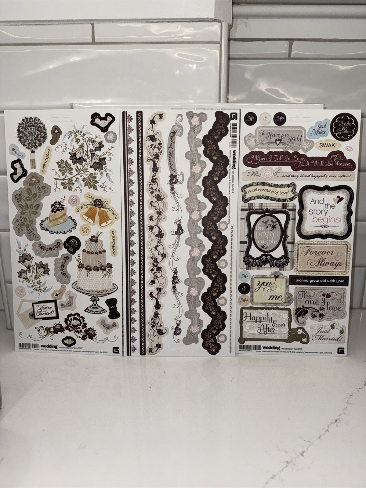 RARE BasicGrey *Cappella Collection Pack* + Card Kit & Instructions WEDDING