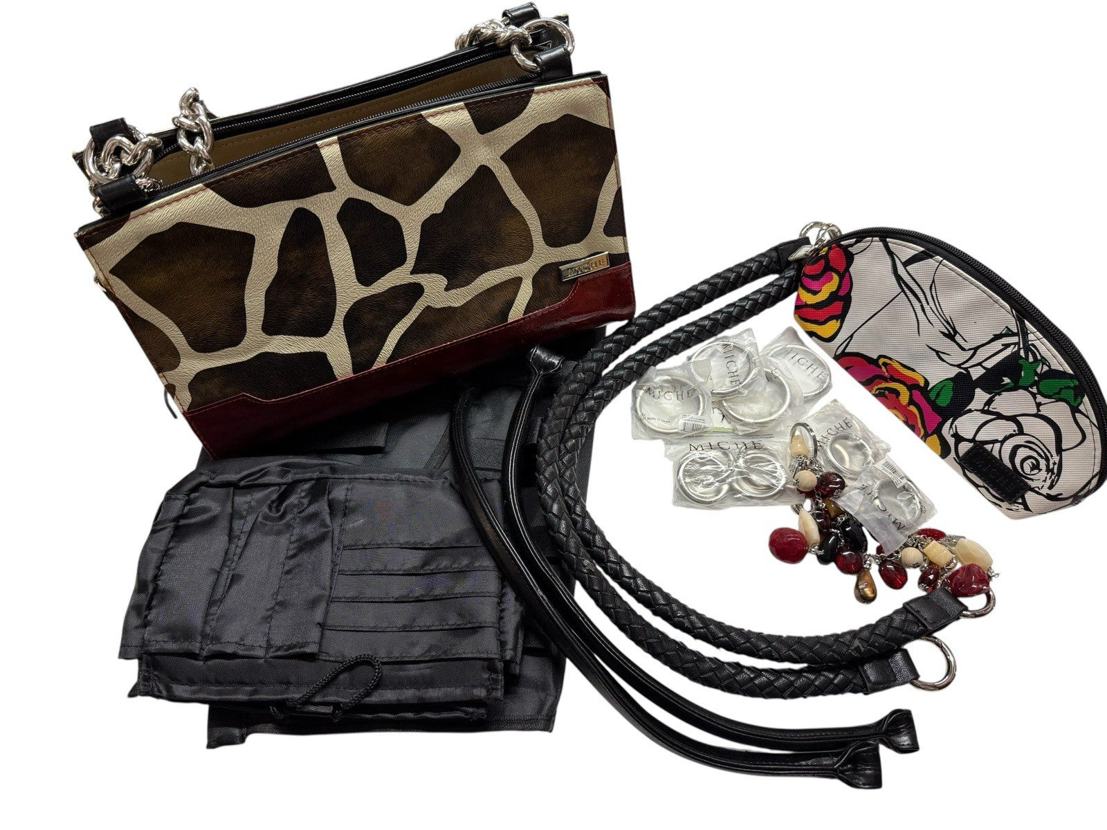 Miche Interchangeable Purse Huge Lot - Base, Shells, Straps & Accessories