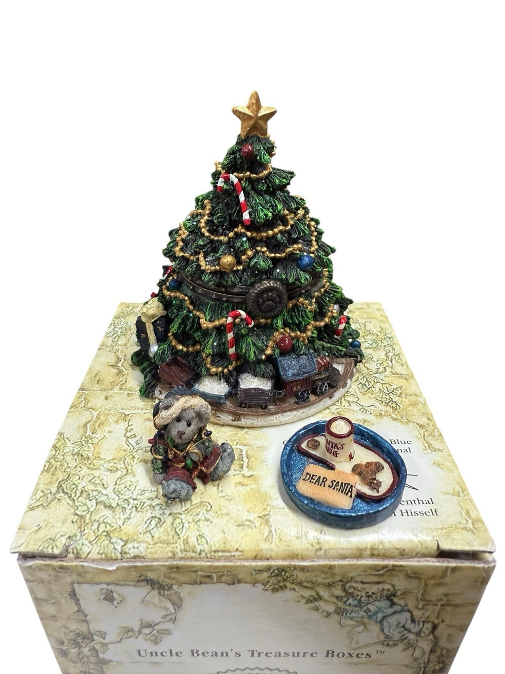 Boyds Treasure Box Kringle Christmas Tree w/Frazier McNibble 392129 2003 2E 2762