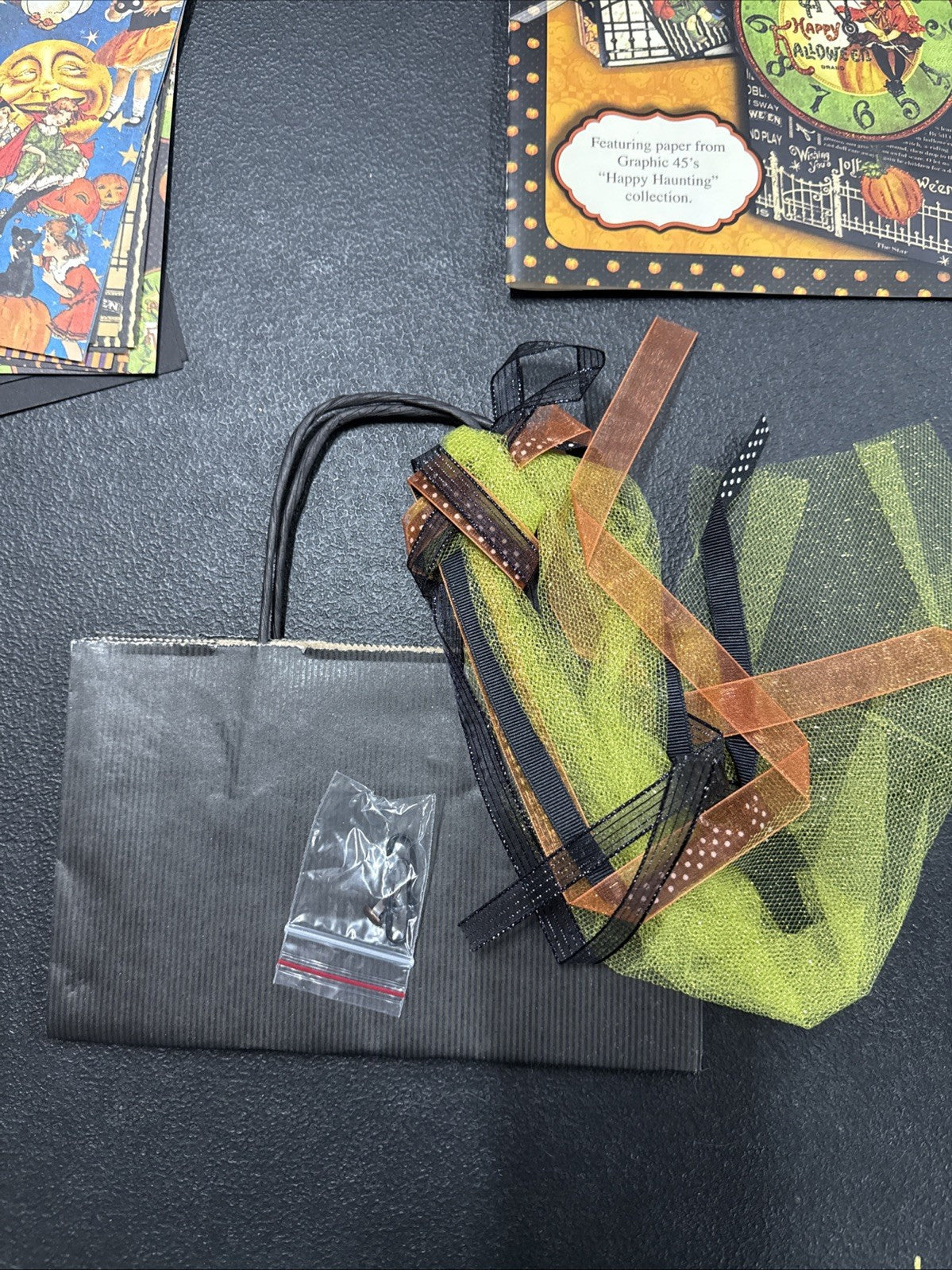 RARE 2012 Pine Cone Press ~ Graphic 45 ~ Happy Hauntings Scrapbook Kit FREE SHIP