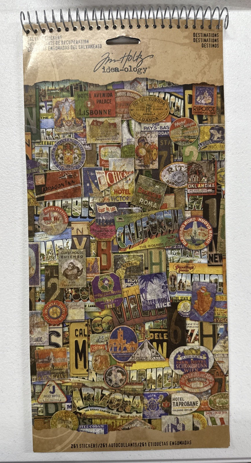 RARE 2011 Sealed Tim Holtz Idea-Ology Salvage Stickers Destinations TH93005