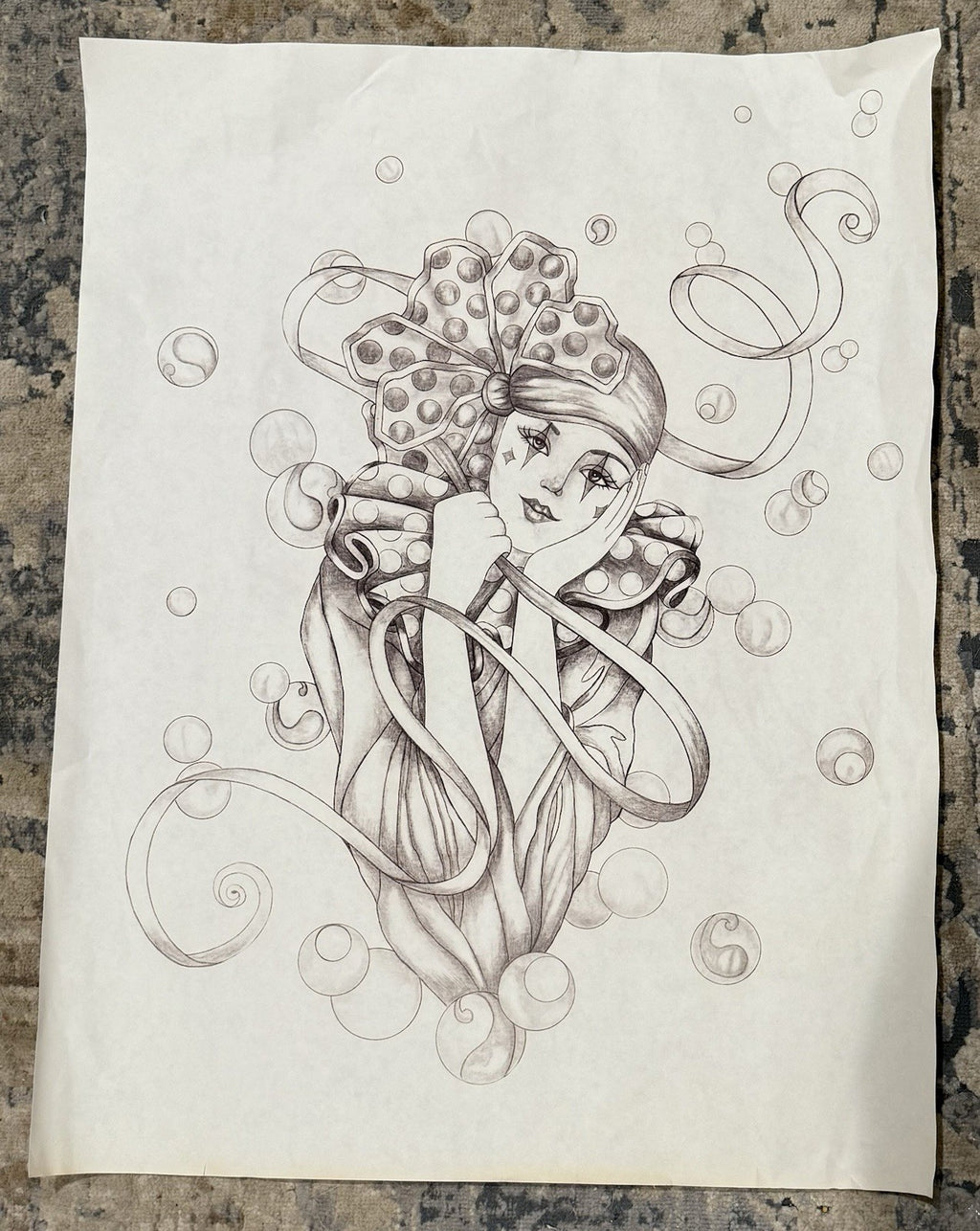 VTG Tri-Chem Paint A Picture 2641 “Mardi Gras” Transfer 18x24