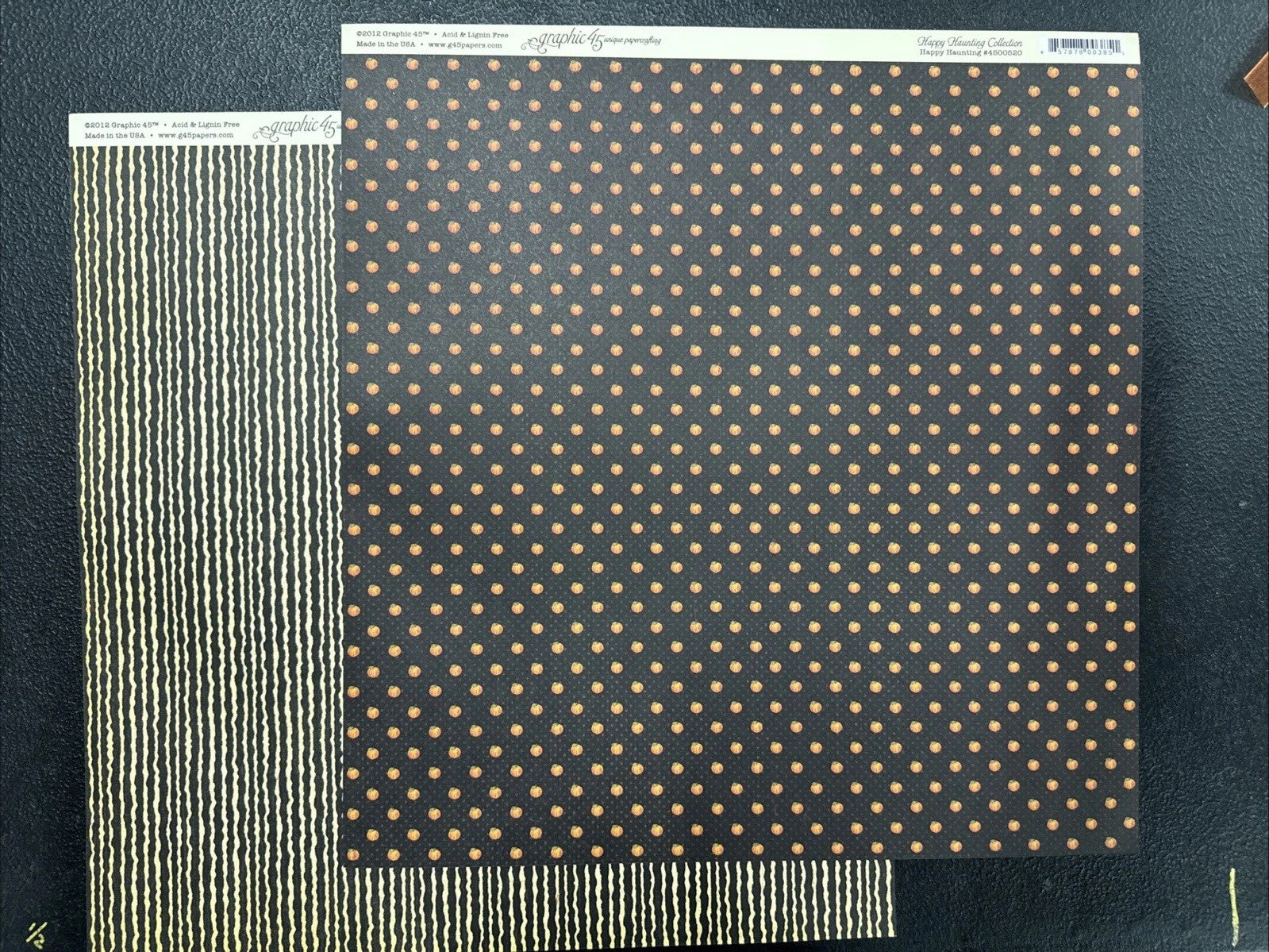 RARE 2012 Pine Cone Press ~ Graphic 45 ~ Happy Hauntings Scrapbook Kit FREE SHIP