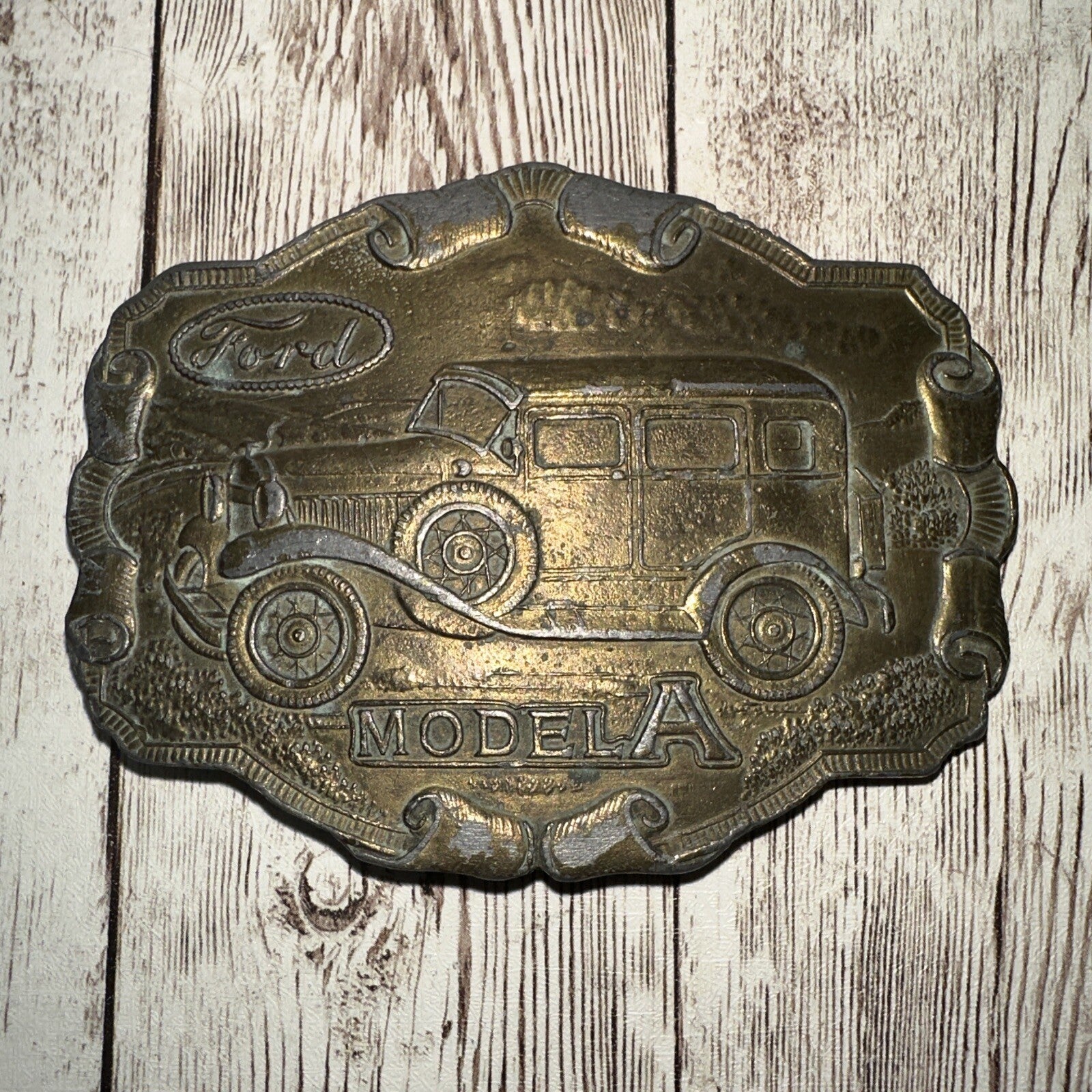 Koleaco Enterprises C05 Ford Model A Brass Belt Buckle