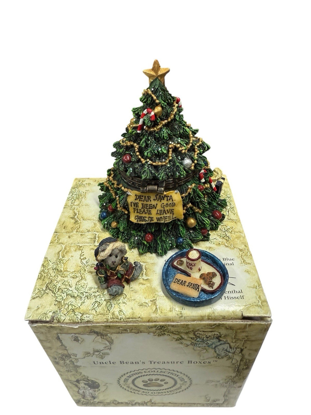 Boyds Treasure Box Kringle Christmas Tree w/Frazier McNibble 392129 2003 2E 2762