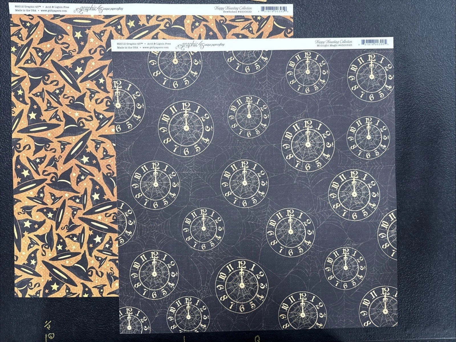 RARE 2012 Pine Cone Press ~ Graphic 45 ~ Happy Hauntings Scrapbook Kit FREE SHIP