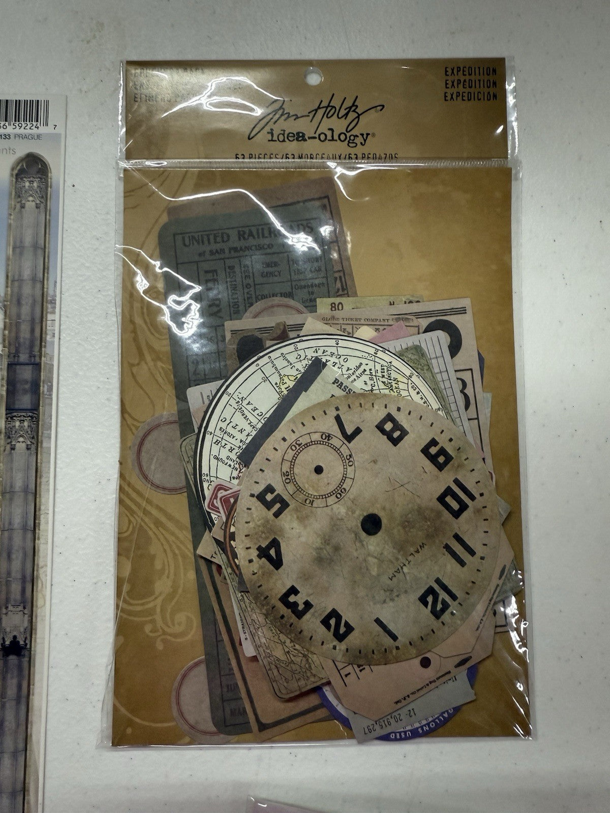 RARE 2014 Graphic 45 Come Away with Me 8x8 & 6x6 Travel Scrapbook Kit Tim Holtz