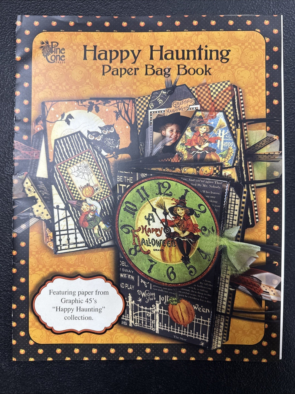 RARE 2012 Pine Cone Press ~ Graphic 45 ~ Happy Hauntings Scrapbook Kit FREE SHIP