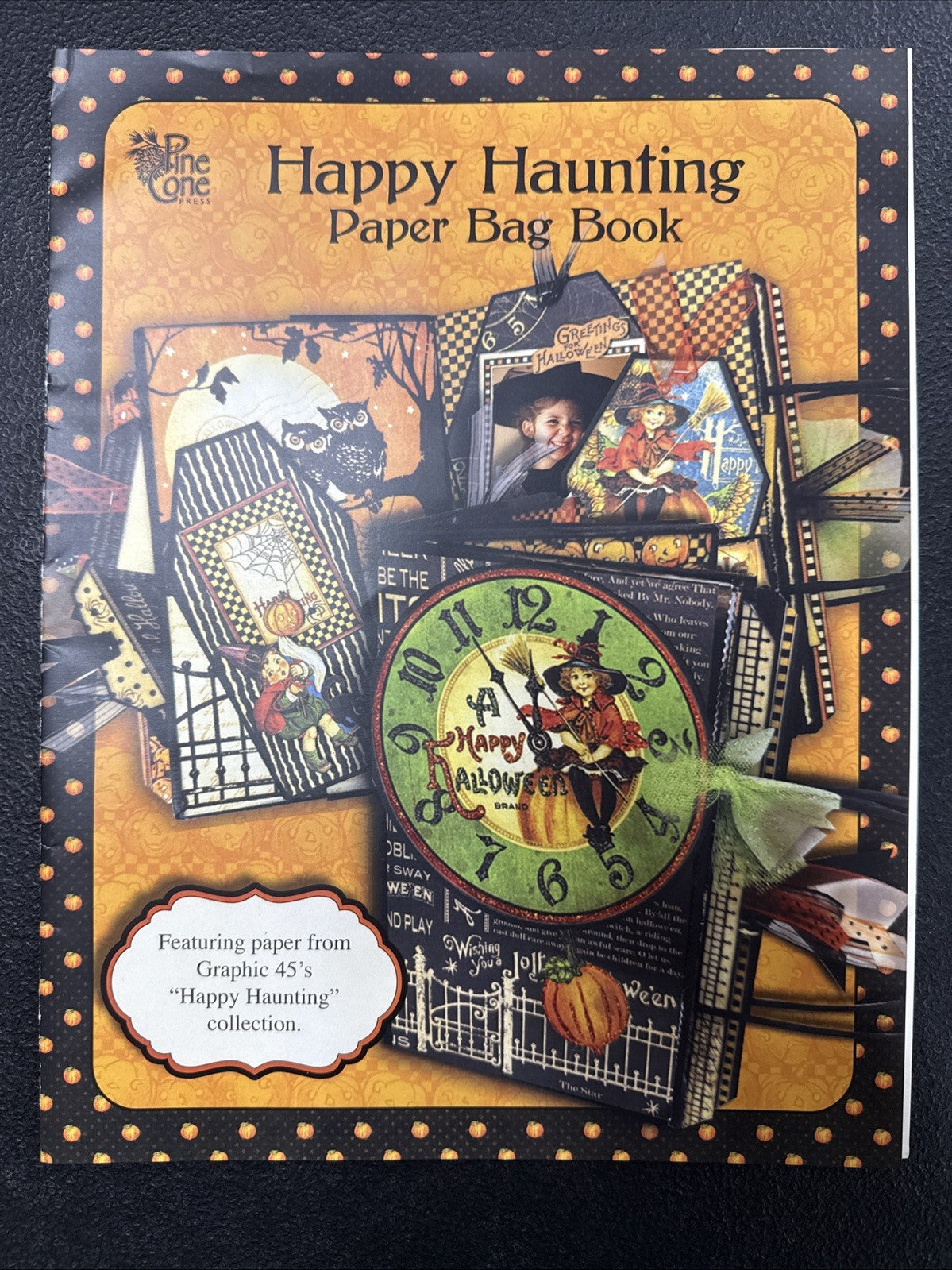 RARE 2012 Pine Cone Press ~ Graphic 45 ~ Happy Hauntings Scrapbook Kit FREE SHIP