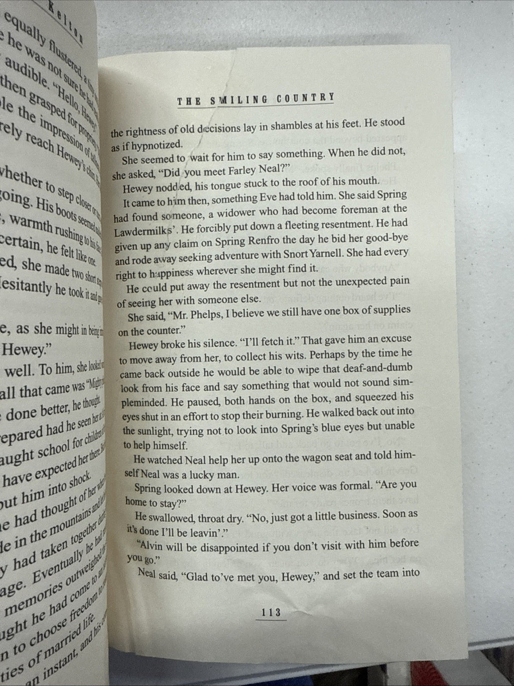 ULTRA RARE Elmer Kelton Signed The Smiling Country + Personal Card *READ*