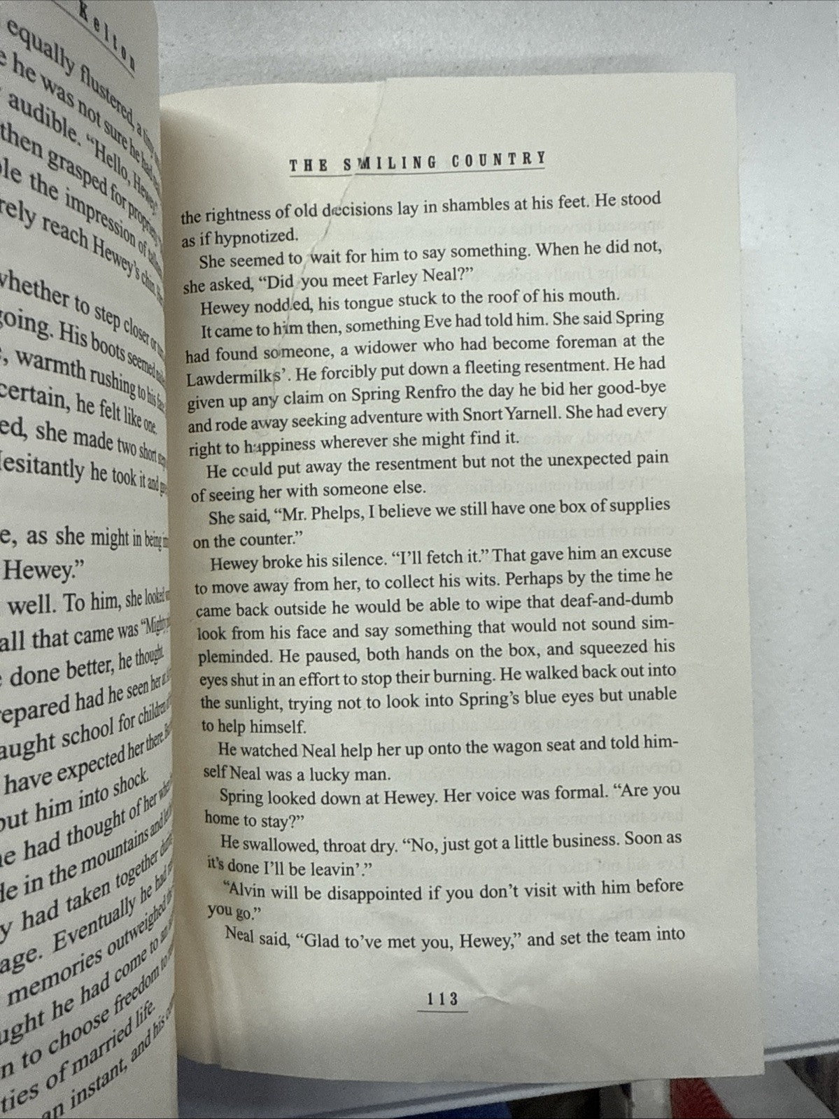 ULTRA RARE Elmer Kelton Signed The Smiling Country + Personal Card *READ*