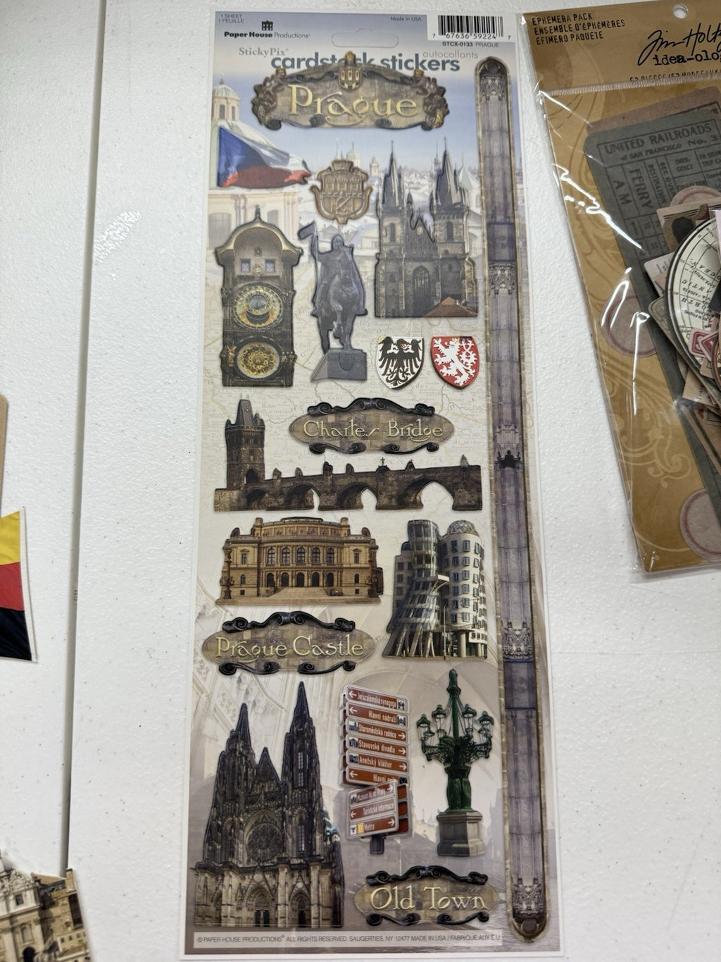 RARE 2014 Graphic 45 Come Away with Me 8x8 & 6x6 Travel Scrapbook Kit Tim Holtz