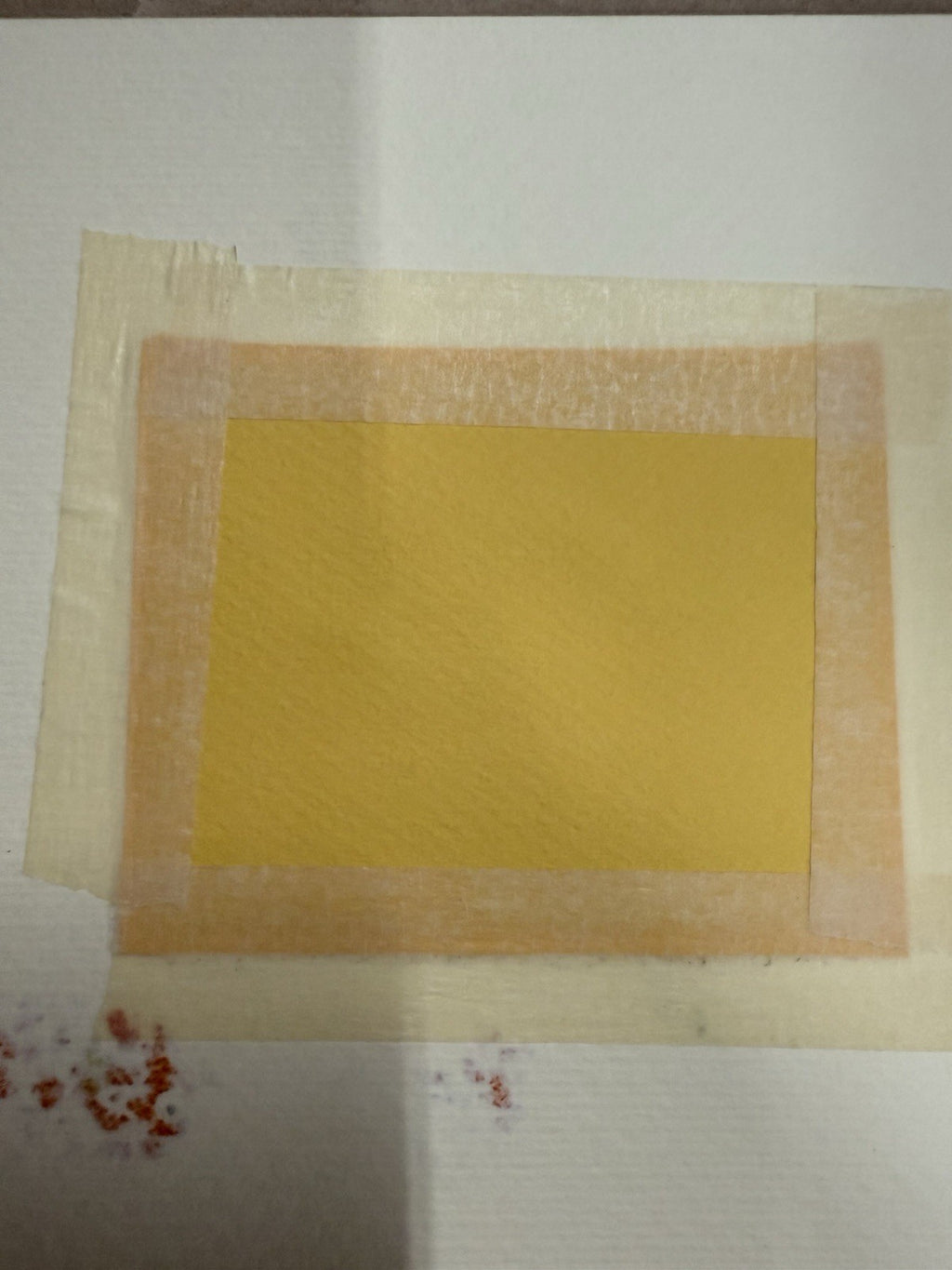 WATERCOLOR ORIGINAL POPPIES VINEYARD TUSCANY ITALY SIGNED MINIATURE