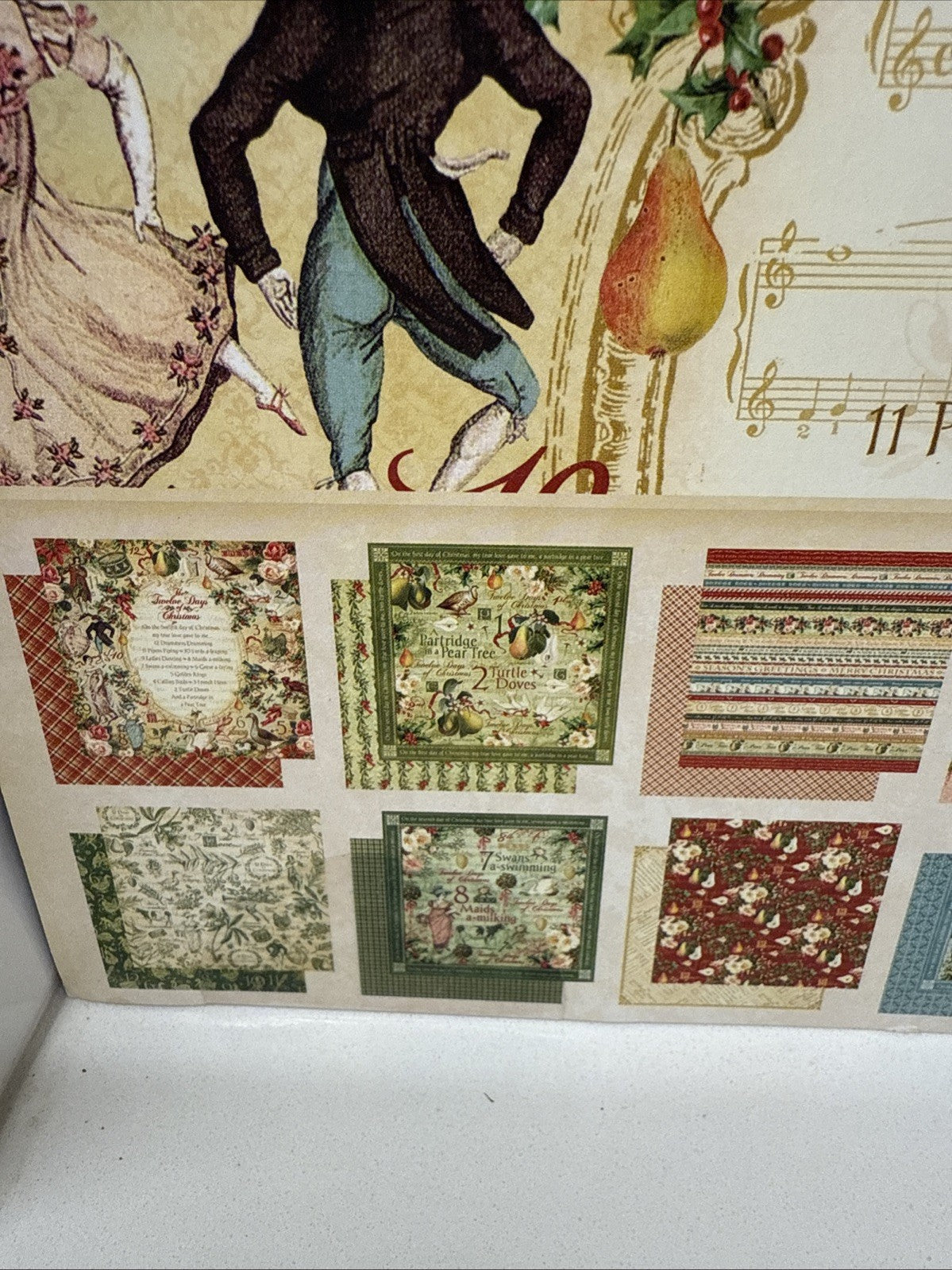 RARE Retired GRAPHIC 45 *Twelve Days of Christmas* 12x12 8x8 & 6x6 Paper Packs