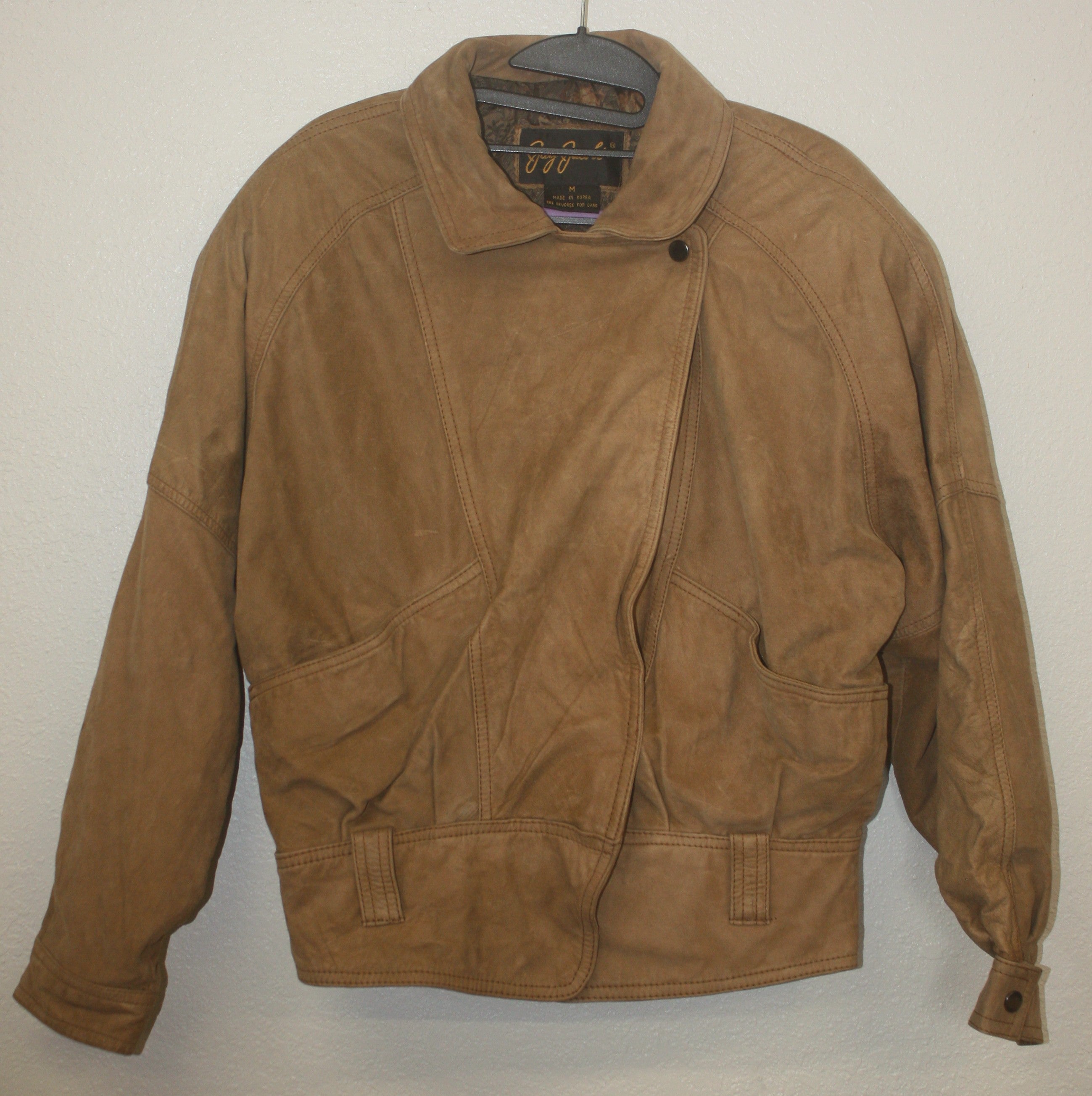 Vintage 80s Jay Jacobs Mens Genuine Leather Jacket Size M Medium
