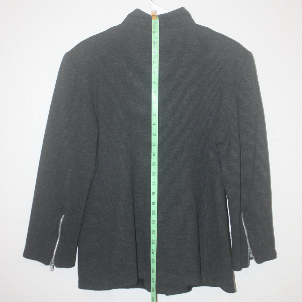 Ethan Andrews Women's Zipped Ribbed Career Jacket Size 12